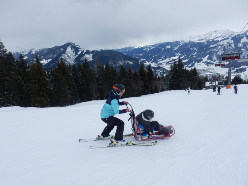 skien met een verstandelijke beperking, aangepast sporten