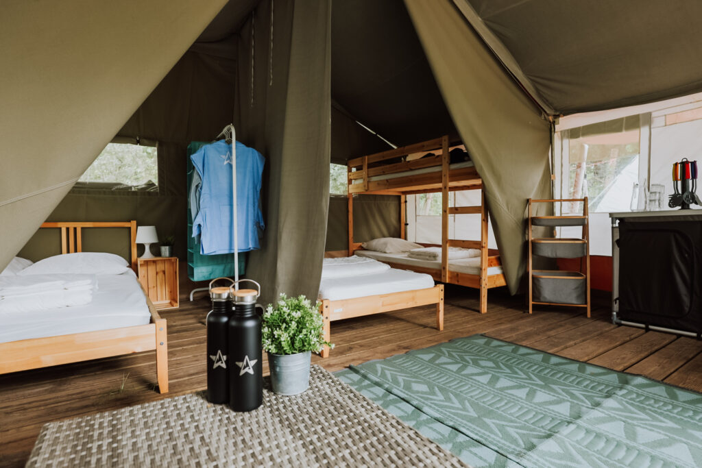 Family camps, accommodatie luxe lodge ripstar family