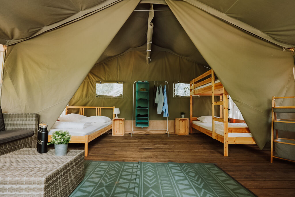 Family camps, ripstar luxe lodge